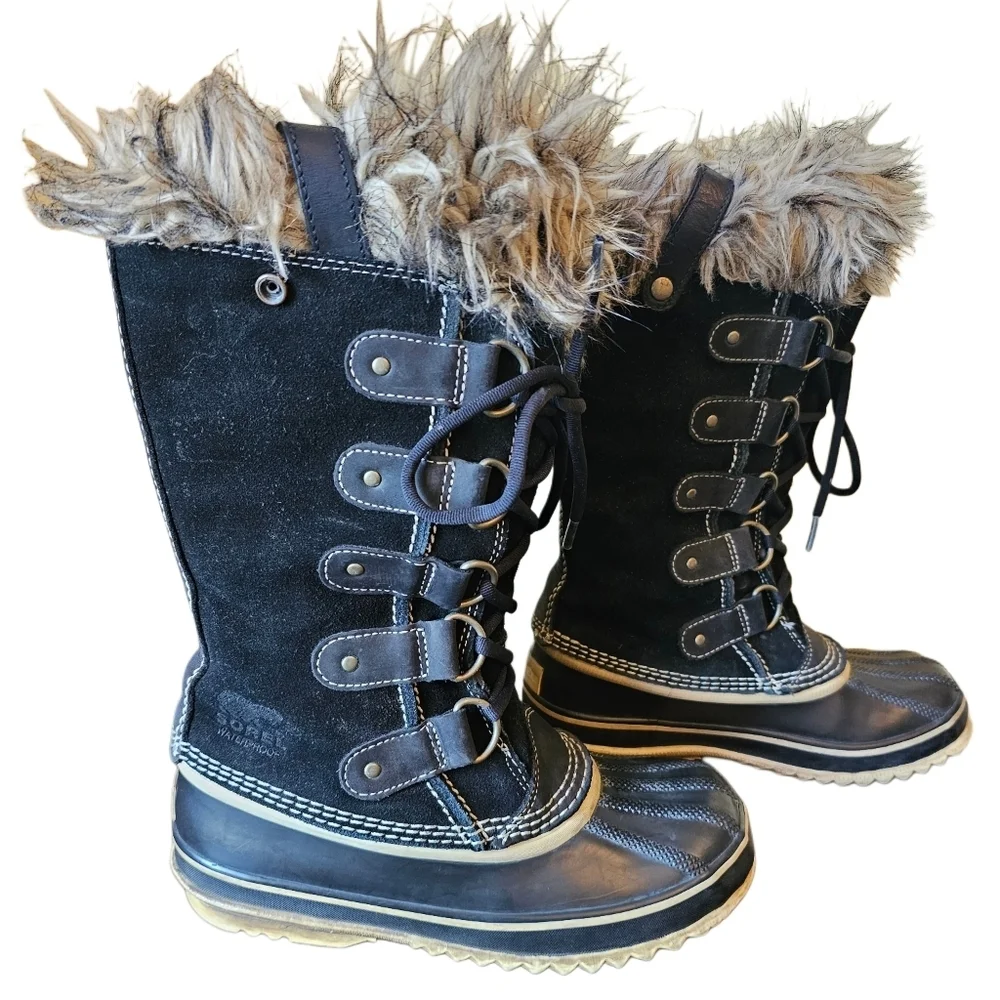 Sorel women's waterproof winter snow boots size 6 black - Picture 2 of 10